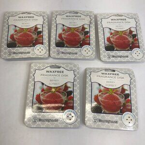 Westinghouse Waxfree Berry‎ Sorbet Home Fragrance Disks Lot of 5 NEW